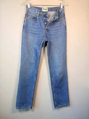 Rouje Paris Size 26 Germain Straight Jeans Vintage Cut Indigo Button Fly
